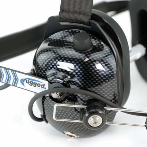Rugged Radios H41 Behind the Head (BTH) Headset for 2-Way Radios - Carbon Fiber thumbnail 4