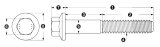 ARP M8 x 1.25 x 115 Hex Black Oxide Bolts (5/pkg) thumbnail 3