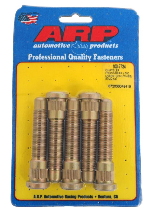 ARP Chrysler Front/Rear M14 .500in Over Stock Length Wheel Stud Kit