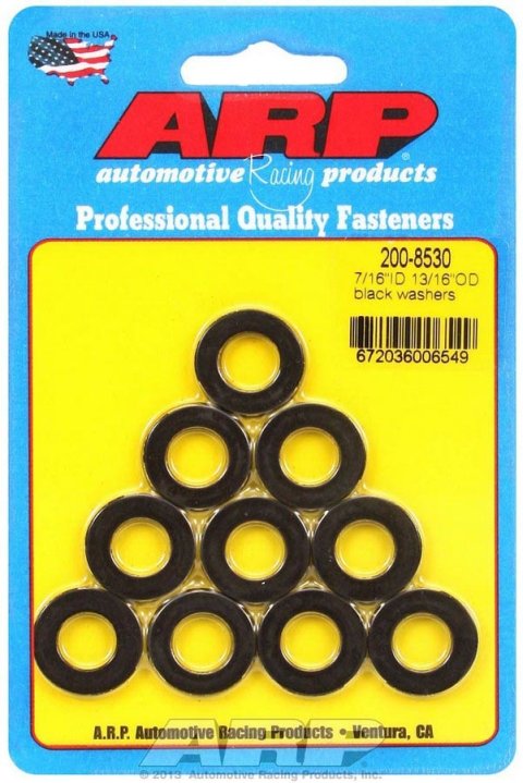ARP 7/16in ID 13/16inOD Black Washers (Pack of 10) thumbnail 4