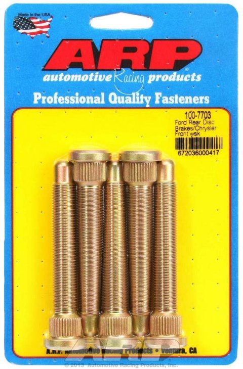 ARP Ford Rear Disc Brakes/Chrysler Front Wheel Stud Kit thumbnail 6