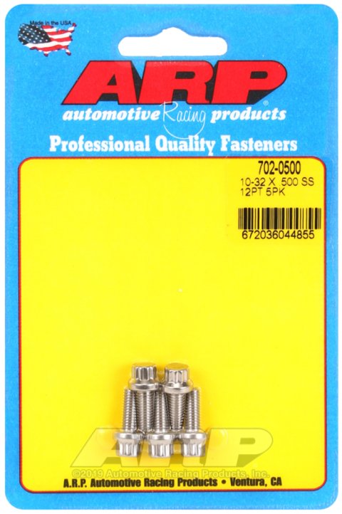 ARP 10-32 x .500 12pt SS bolts thumbnail 3
