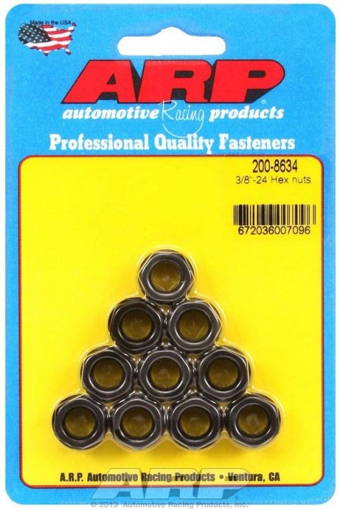 ARP 3/8-24 Hex Nut Kit (10 pack) thumbnail 4