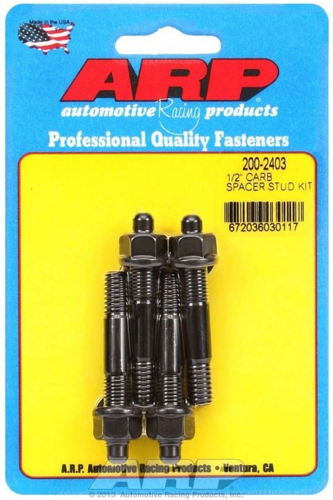 ARP 1/2in Carburetor Spacer Stud Kit 2.225in OAL thumbnail 6