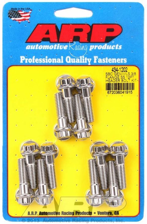 ARP Chevy SBC/GenIII LS 3/8in Flange SS 12pt Header Bolt Kit thumbnail 5