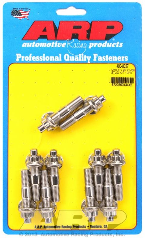 ARP M10 x 1.25 x 55mm Broached Stud Kit (10pcs) thumbnail 1