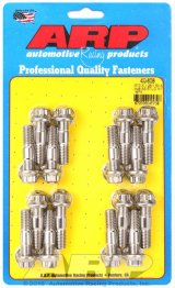 ARP M10 x 1.25/1.50 x 48 Stainless Steel 12pt Broached Stud Kit (16/pkg) thumbnail 1