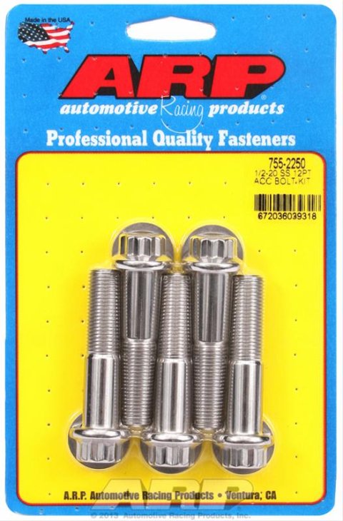 ARP 1/2-20 x 2.250 12pt SS Bolts (5/pkg) thumbnail 2