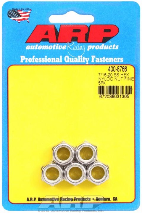 ARP 7/16-20 SS Fine Hex Nut Kit