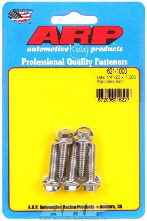 ARP 1/4-20 x 1.000 Hex SS Bolts thumbnail 5
