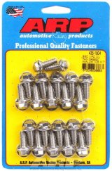 ARP BB Chevy1-pc Oil Pan Gasket w/ Alum Timing Cover Hex Bolt Kit thumbnail 7