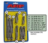 ARP Ford 289-302 SS Hex Aluminum Water Pump and Front Cover Bolt Kit thumbnail 1