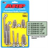 ARP Ford 289-302 Alum SS Timing Cover and Water Pump Kit thumbnail 2