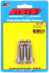 ARP 1/4 in.-20 RH Thread, 1.250 in Hex Head SS 300 Bolts - Set of 5 thumbnail 5