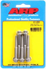 ARP 1/4 in.-20 RH Thread, 2.000 in 12 Point SS 300 Bolts - Set of 5 thumbnail 2