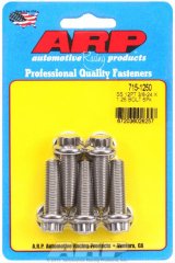ARP 3/8 in.-24 RH Thread, 1.250in 12 Point SS 300 Bolts - Set of 5 thumbnail 2