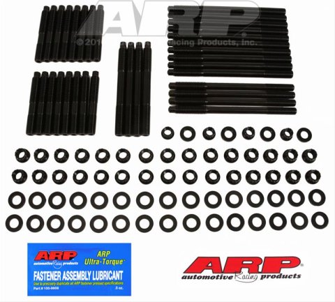 ARP SBC w/Brodix,Rodeck alum block w/12x,12RP/GB2000 Head Stud Kit