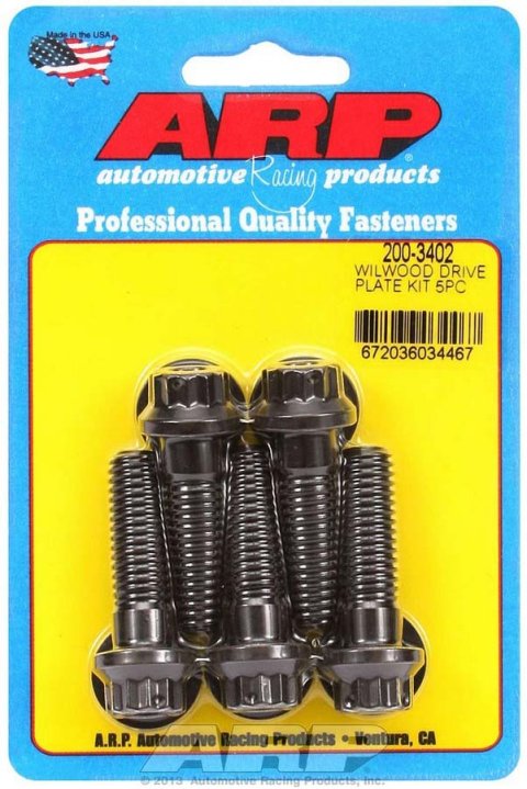 ARP Wilwood drive plate bolt, 7/16, drilled 12 pt, 5pcs thumbnail 5