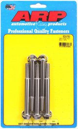 ARP 3/8-16 x 3.750 hex 7/16 wrenching SS bolts thumbnail 2