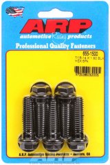 ARP 7/16-14 X 1.500 hex 1/2 wrenching black oxide bolts thumbnail 2