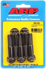 ARP 7/16-14 X 2.000 hex 1/2 wrenching black oxide bolts thumbnail 5