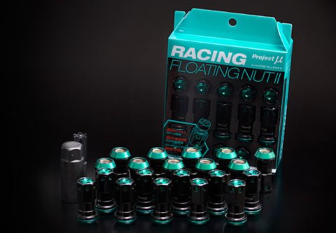 Project Mu Racing Floating Lug Nut II M12 x 1.5 - Black thumbnail 1