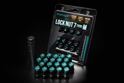 Project Mu Super Lock Nut 7 Type-M M12x1.25 Black / Green Cap (Special Order No Cancel) thumbnail 2