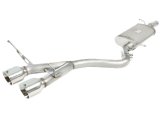aFe MACHForce XP 2-1/2in SS-304 Cat-Back Exhausts w/ Polished Dual Tips 2008 VW Golf R32 V6-3.2L MKV thumbnail 1