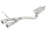 aFe MACHForce XP 2-1/2in SS-304 Cat-Back Exhausts w/ Polished Dual Tips 2008 VW Golf R32 V6-3.2L MKV thumbnail 2