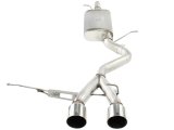 aFe MACHForce XP 2-1/2in SS-304 Cat-Back Exhausts w/ Polished Dual Tips 2008 VW Golf R32 V6-3.2L MKV thumbnail 5