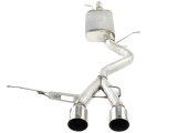 aFe MACHForce XP 2-1/2in SS-304 Cat-Back Exhausts w/ Polished Dual Tips 2008 VW Golf R32 V6-3.2L MKV thumbnail 8