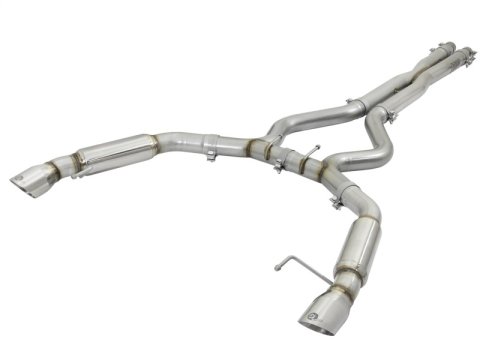 aFe MACH Force XP 3in Aggressive Toned Cat-Back Exhausts w/ Polished Tips 15-17 Ford Mustang V6/V8