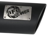 aFe Power Diesel Exhaust Tip Black- 4 in In x 5 out X 12 in Long Bolt On (Right) thumbnail 3