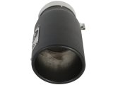 aFe Power Diesel Exhaust Tip Black- 4 in In x 5 out X 12 in Long Bolt On (Right) thumbnail 5