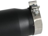aFe Power Diesel Exhaust Tip Black- 4 in In x 5 out X 12 in Long Bolt On (Right) thumbnail 7