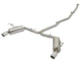 aFe POWER Takeda 16-17 Honda Civic I4-1.5L (t) 2.25-2.5in 304 SS CB Dual-Exit Exhaust Polish Tip thumbnail 1