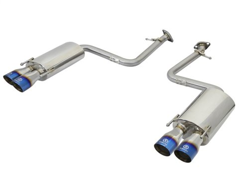 aFe Takeda 16-17 Lexus RC 200T 2.0L (t) 2in. SS Axle-Back Exhaust System w/Polished Blue Tips thumbnail 1