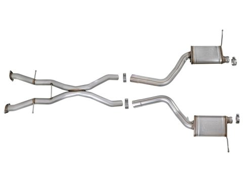 aFe MACH Force XP 12-17 Jeep Grand Cherokee WK2 SRT8 V8-6.4L 304SS Cat-Back Exhaust w/o Resonator thumbnail 3