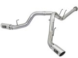 aFe ATLAS 4in DPF-Back Alum Steel Exhaust System w/Polished Tip 2017 Ford Diesel Trucks V8-6.7L (td) thumbnail 2