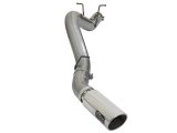 aFe LARGE BORE HD 5in 409-SS DPF-Back Exhaust w/Polished Tip 2017 GM Duramax V8-6.6L (td) L5P thumbnail 1