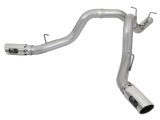aFe ATLAS 4in DPF-Back Alum Steel Exhaust System w/Dual Exit Polished Tip 2017 GM Duramax 6.6L (td) thumbnail 1