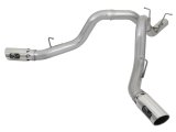 aFe ATLAS 4in DPF-Back Alum Steel Exhaust System w/Dual Exit Polished Tip 2017 GM Duramax 6.6L (td) thumbnail 2
