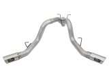 aFe ATLAS 4in DPF-Back Alum Steel Exhaust System w/Dual Exit Polished Tip 2017 GM Duramax 6.6L (td) thumbnail 8