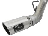 aFe Large Bore-HD 4in 409-SS DPF-Back Exhaust w/Dual Polished Tips 2017 GM Duramax V8-6.6L (td) L5P thumbnail 7