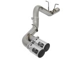 aFe Victory Series 4in 409-SS DPF-Back Exhaust w/ Dual Polished Tips 2017 GM Duramax V8-6.6L(td) L5P thumbnail 2