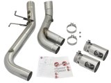 aFe Victory Series 4in 409-SS DPF-Back Exhaust w/ Dual Polished Tips 2017 GM Duramax V8-6.6L(td) L5P thumbnail 4