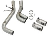 aFe Victory Series 4in 409-SS DPF-Back Exhaust w/ Dual Polished Tips 2017 GM Duramax V8-6.6L(td) L5P thumbnail 5