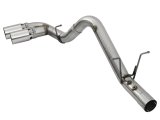 aFe Victory Series 4in 409-SS DPF-Back Exhaust w/ Dual Polished Tips 2017 GM Duramax V8-6.6L(td) L5P thumbnail 8