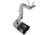 aFe Victory Series 4in 409-SS DPF-Back Exhaust w/ Dual Black Tips 2017 GM Duramax V8-6.6L(td) L5P thumbnail 1