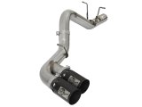 aFe Victory Series 4in 409-SS DPF-Back Exhaust w/ Dual Black Tips 2017 GM Duramax V8-6.6L(td) L5P thumbnail 2